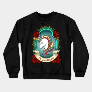 Vintage colorful unicorn Crewneck Sweatshirt